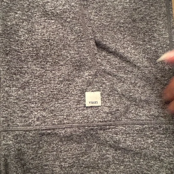 Vuori Halo Gray Zip-Up Hoodie Medium - Picture 2 of 5